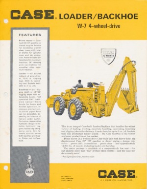 Retrocargadoras Case W-7 