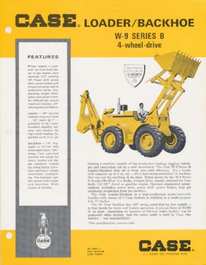 Retrocargadoras Case W-9 