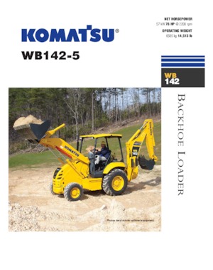 Retrocargadoras Komatsu WB 142-5