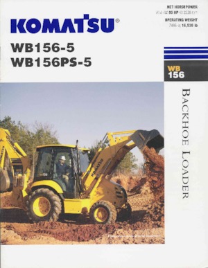 Retrocargadoras Komatsu WB 156-5