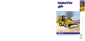Retrocargadoras Komatsu WB70A-1