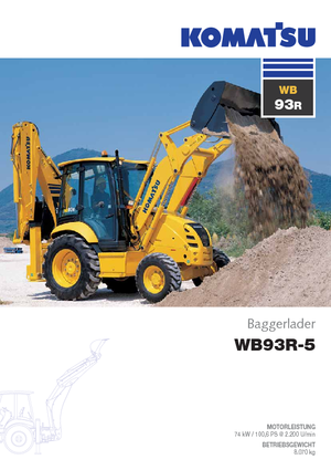 Retrocargadoras Komatsu WB93R-5E0
