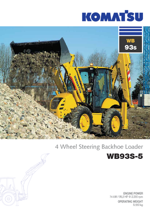 Retrocargadoras Komatsu WB93S-5E0