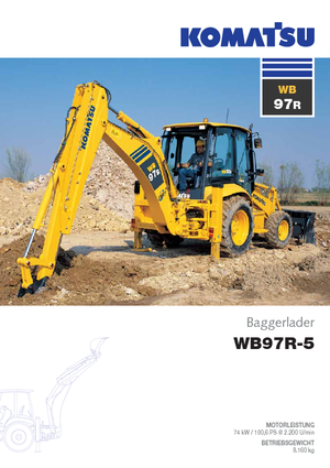 Retrocargadoras Komatsu WB97R-5E0