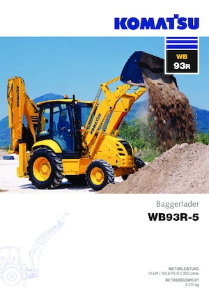 Retrocargadoras Komatsu WB93S-5 