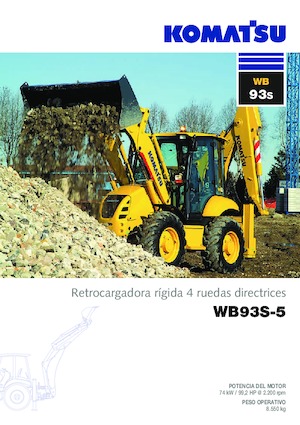 Retrocargadoras Komatsu WB93S-5 