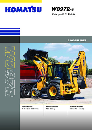 Retrocargadoras Komatsu WB97R-8E0