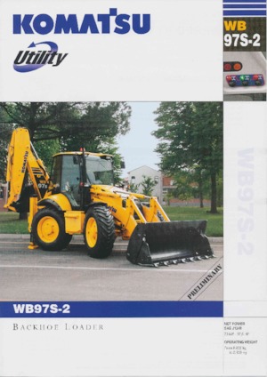 Retrocargadoras Komatsu WB97S-2