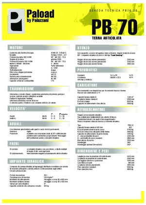 Retrocargadoras Palazzani PB 70