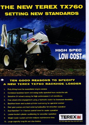 Retrocargadoras Terex TX 760
