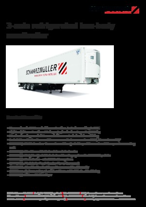 Semirremolques de caja Schwarzmüller 3-axle refrigerated box-body semitrailer
