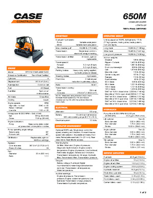 Bulldozers / Topadoras Case 650M