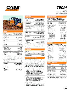 Bulldozers / Topadoras Case 750M