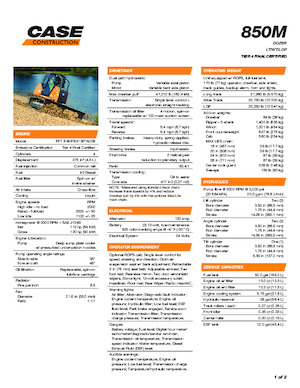 Bulldozers / Topadoras Case 850M