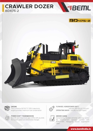 Bulldozers / Topadoras Beml BD475-2