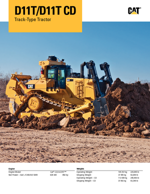 Bulldozers / Topadoras Caterpillar D11T