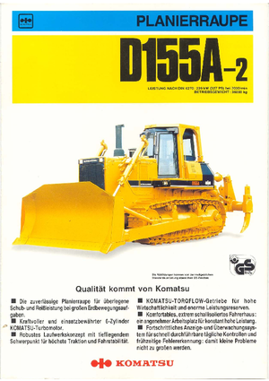 Bulldozers / Topadoras Komatsu D155A-2