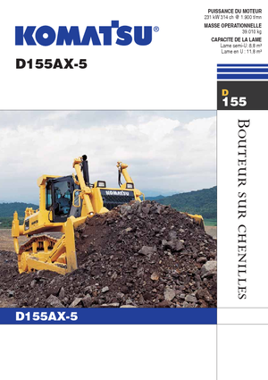 Bulldozers / Topadoras Komatsu D155AX-5