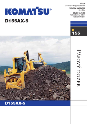 Bulldozers / Topadoras Komatsu D155AX-5B