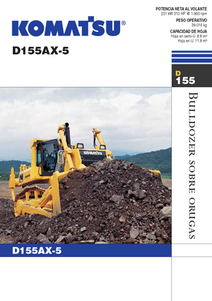 Bulldozers / Topadoras Komatsu D155AX-5B