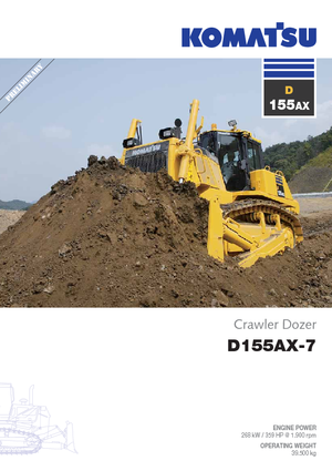 Bulldozers / Topadoras Komatsu D155AX-7