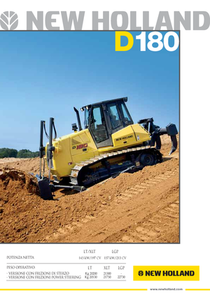 Bulldozers / Topadoras New Holland D180B LT