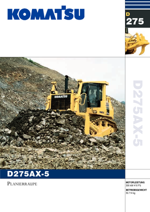 Bulldozers / Topadoras Komatsu D275AX-5