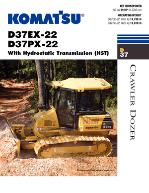 Bulldozers / Topadoras Komatsu D37PX-22