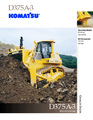 Bulldozers / Topadoras Komatsu D375A-3