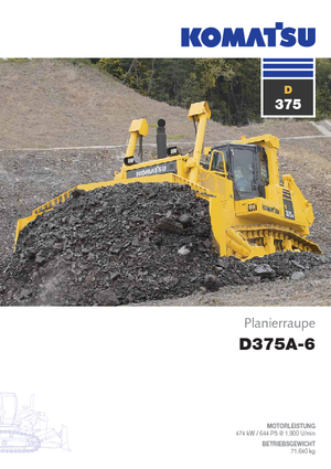 Bulldozers / Topadoras Komatsu D375A-6