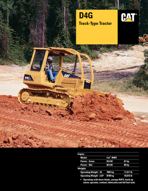 Bulldozers / Topadoras Caterpillar D 4 G