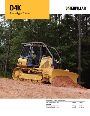 Bulldozers / Topadoras Caterpillar D4K M