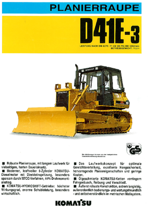 Bulldozers / Topadoras Komatsu D41E-3