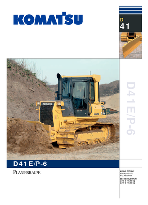 Bulldozers / Topadoras Komatsu D41E-6C