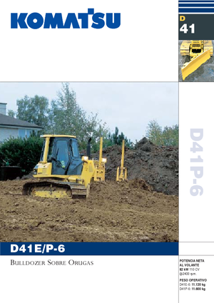 Bulldozers / Topadoras Komatsu D41P-6