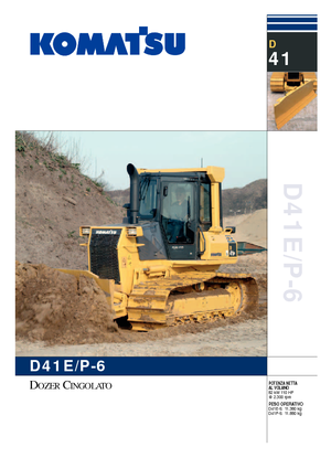 Bulldozers / Topadoras Komatsu D41P-6