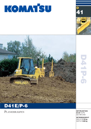 Bulldozers / Topadoras Komatsu D41P-6