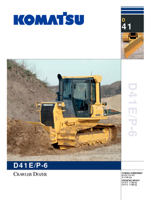 Bulldozers / Topadoras Komatsu D41P-6