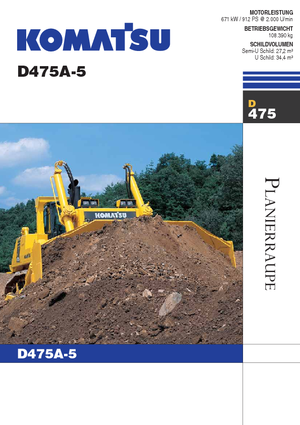 Bulldozers / Topadoras Komatsu D475A-5