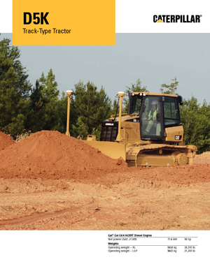 Bulldozers / Topadoras Caterpillar D5K M