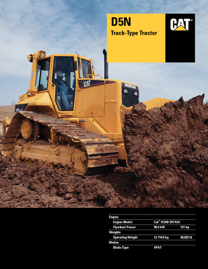 Bulldozers / Topadoras Caterpillar D 5 N XLP