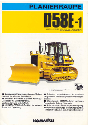 Bulldozers / Topadoras Komatsu D58E-1P
