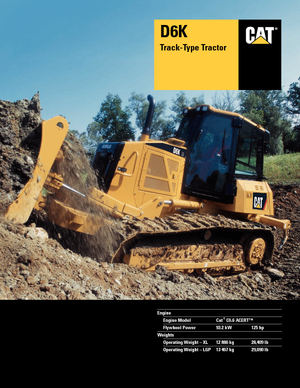 Bulldozers / Topadoras Caterpillar D6K LGP