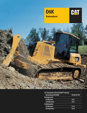 Bulldozers / Topadoras Caterpillar D6K LGP
