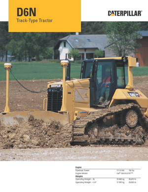 Bulldozers / Topadoras Caterpillar D6N LGP