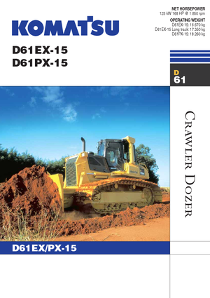 Bulldozers / Topadoras Komatsu D61EX-15