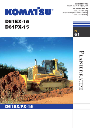 Bulldozers / Topadoras Komatsu D61EX-15