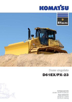 Bulldozers / Topadoras Komatsu D61EX-23