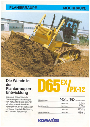 Bulldozers / Topadoras Komatsu D65EX-12