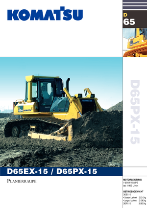 Bulldozers / Topadoras Komatsu D65EX-15